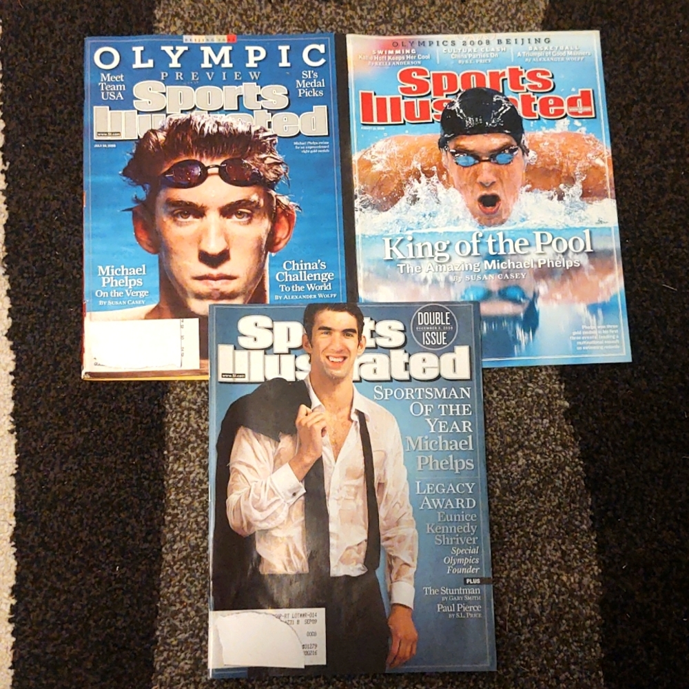 Michael Phelps Sports Illustrated Magazines